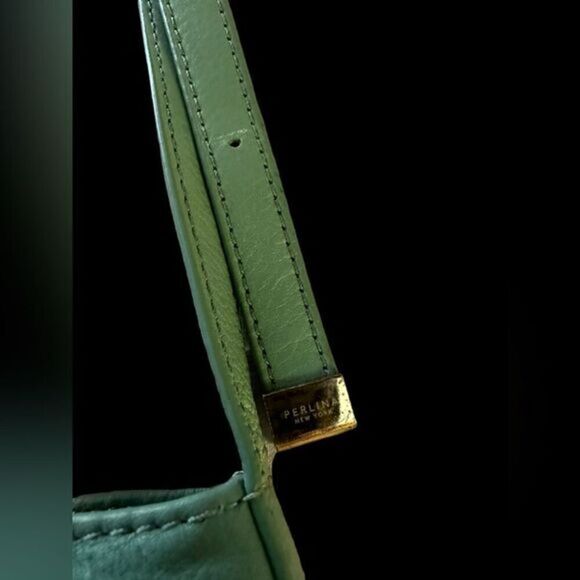 Absolutely adorable Perlina minty green crossbody leather bag…great quality! EUC - Picture 11 of 14